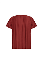 SOYACONCEPT Plissee Blusenshirt Rot