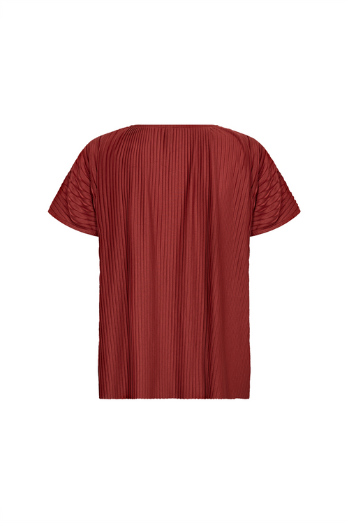 SOYACONCEPT Plissee Blusenshirt Rot