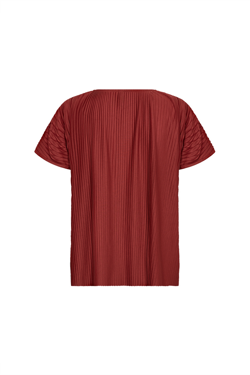 SOYACONCEPT Plissee Blusenshirt Rot