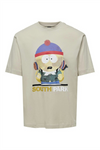 ONLY & SONS Front Print T-Shirt Silver Lining