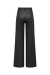 ONLY Highwaist Wide Leg Gecoated Jeans Black