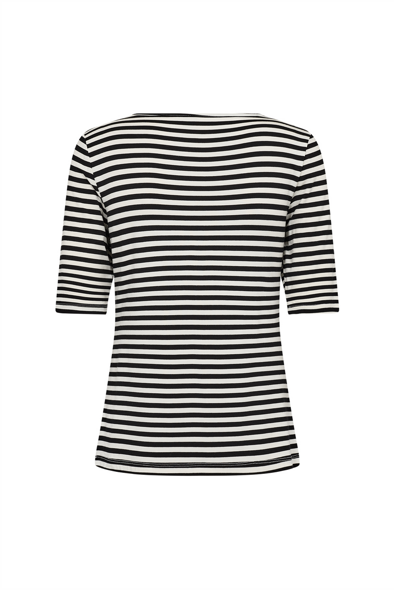 SOYACONCEPT Streifen T-Shirt Schwarz