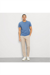 OLYMP T-Shirt Rauchblau