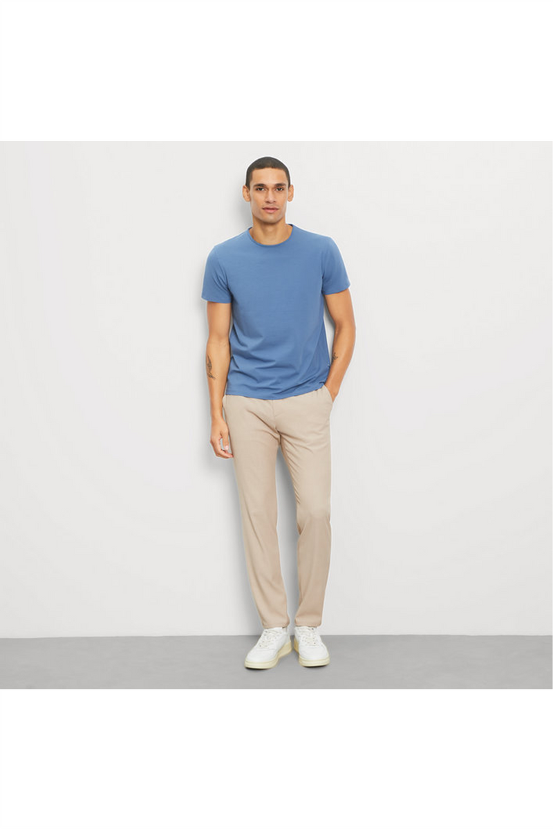 OLYMP T-Shirt Rauchblau