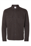 SELECTED HOMME Leichtes Overshirt Chocolate Torte
