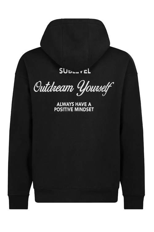 SUBLEVEL Backprint Hoodie Black