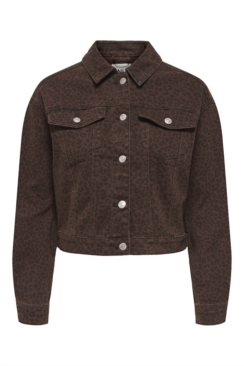 ONLY Leo Jeans Jacke Chicory Coffee