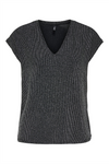 ONLY Glitzer Top Black Silver