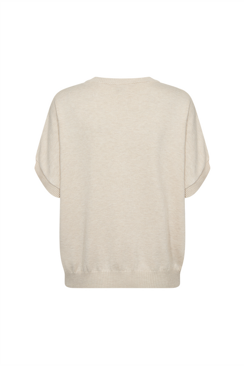SOYACONCEPT Kurzarm Pullover Creme