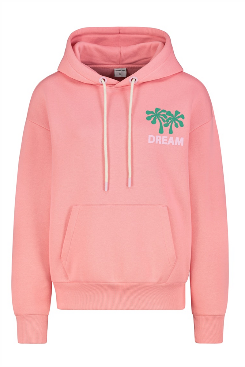 SUBLEVEL Backprint Hoodie Light Pink