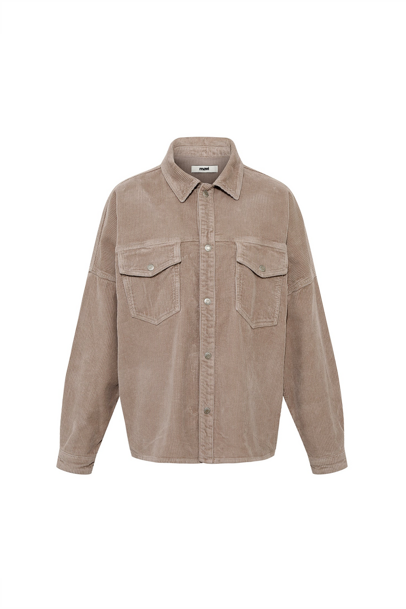 MAVI Cord Overshirt Moon Rock