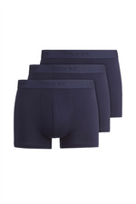 OLYMP Boxershorts 3er Pack Marine