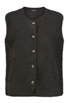 SUBLEVEL Teddy Weste Dark Brown
