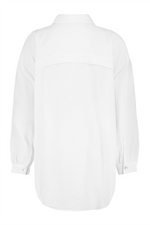 SUBLEVEL Musselin Bluse White