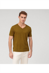 OLYMP Leinen T-Shirt Khaki