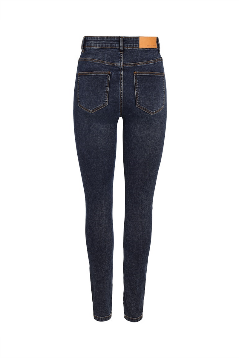 NOISY MAY High Waist Jeans Dark Blue Denim