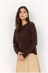 SOYACONCEPT Wolle Pullover Dunkelbraun
