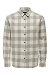 ONLY & SONS Flanell Hemd Antique White