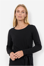 SOYACONCEPT Basic Langarm T-Shirt Schwarz