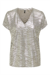 ONLY Blusenshirt Humus Melange Zebra