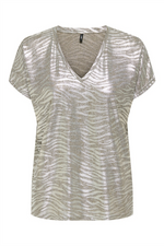 ONLY Blusenshirt Humus Melange Zebra