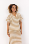 SOYACONCEPT Strick T-Shirt Sand