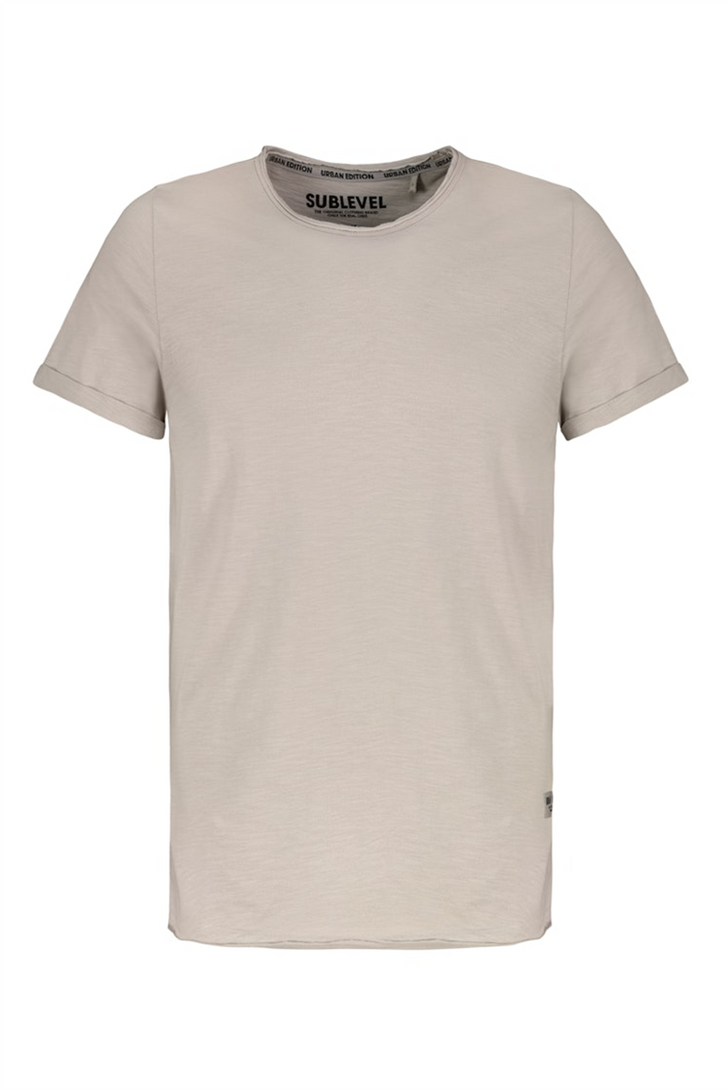 SUBLEVEL Basic T-Shirt Light Beige