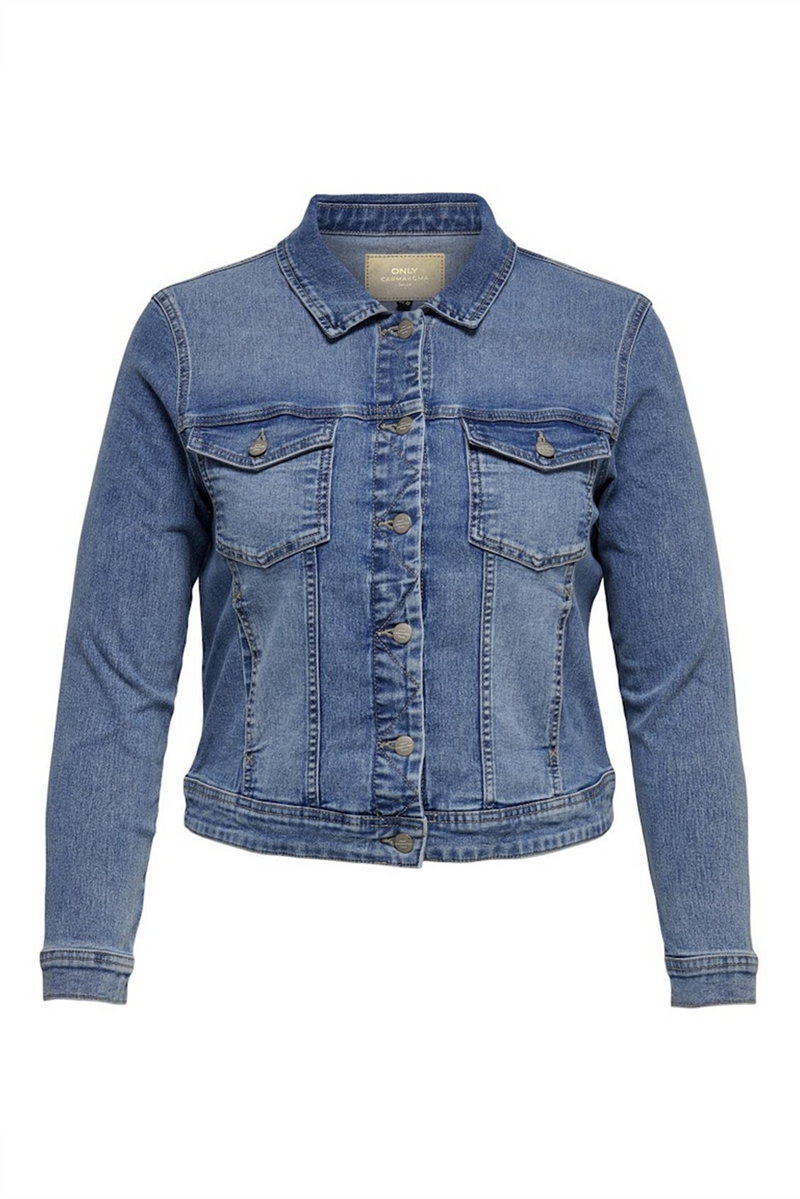 ONLY CARMAKOMA Jeans Jacke Light Blue Denim