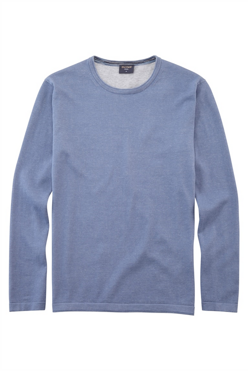 OLYMP Casual Pullover Rauchblau