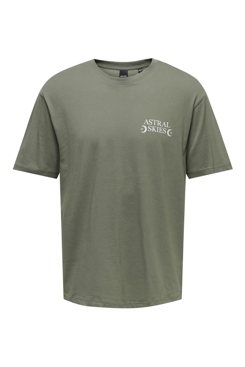 ONLY & SONS Backprint T-Shirt Castor Gray Astral