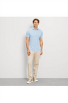 OLYMP Leinen Poloshirt Bleu