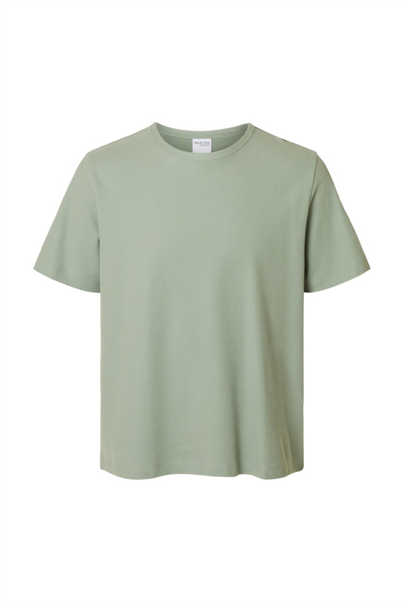 SELECTED HOMME Pique T-Shirt Iceberg Green