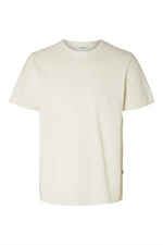 SELECTED HOMME Pique T-Shirt Egret