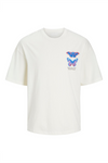 JACK & JONES Orchid Backprint T-Shirt Egret
