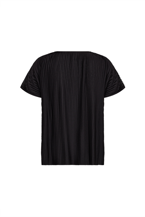 SOYACONCEPT Plissee Blusenshirt Schwarz