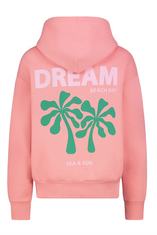 SUBLEVEL Backprint Hoodie Light Pink