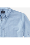 OLYMP Casual Kurzarm Hemd Regular Fit Bleu