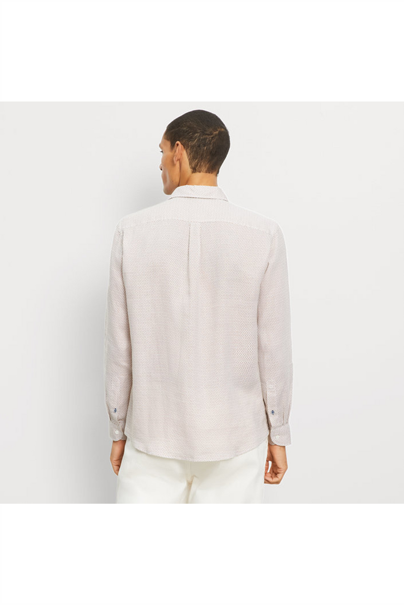 OLYMP Casual Leinen Hemd Regular Fit Beige