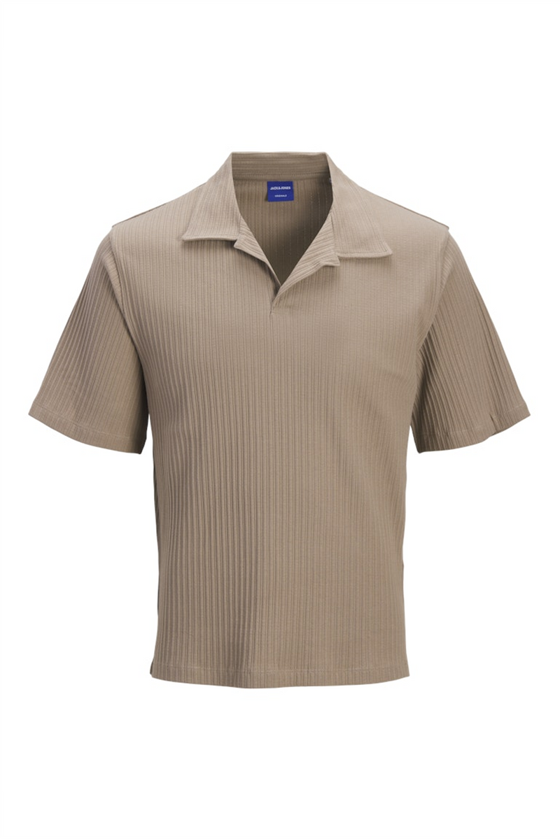 JACK & JONES Struktur Polo Mocha Meringue