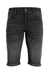 JACK & JONES Long Jeans Shorts Black Denim