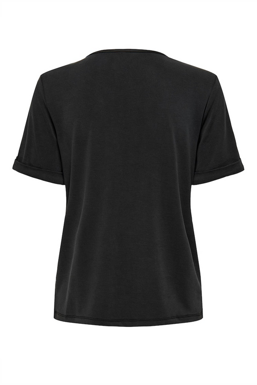 ONLY Modal Satin T-Shirt Black