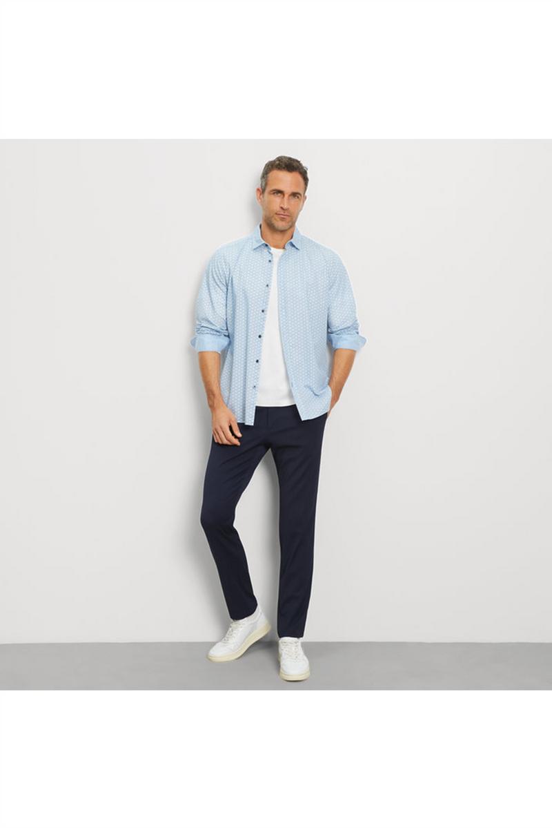OLYMP Casual Hemd Regular Fit Bleu