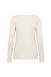 SOYACONCEPT Basic Langarm T-Shirt Creme
