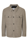 SELECTED HOMME Wolle Overshirt Deep Taupe