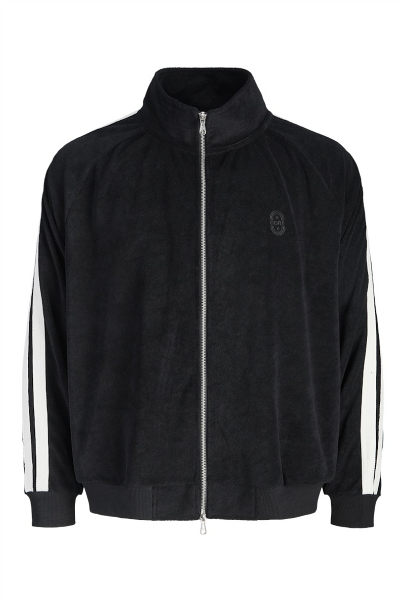 JACK & JONES Frottee Sweatjacke Black