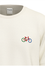 SELECTED HOMME T-Shirt Egret Bike