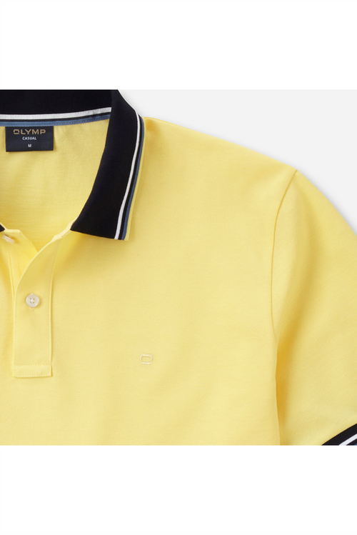 OLYMP Poloshirt Zitronengelb