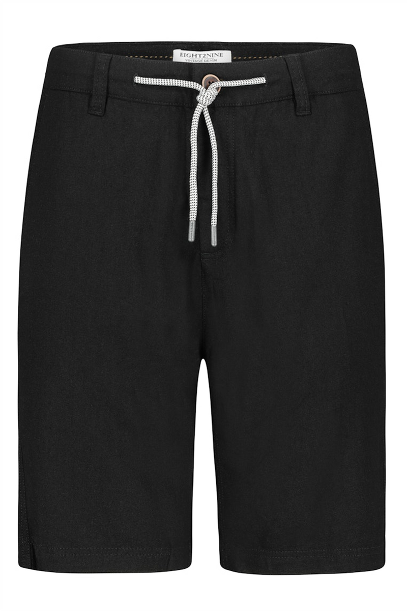 EIGHT 2 NINE Leinen Shorts Black