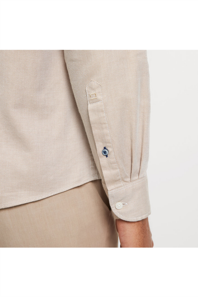 OLYMP Casual Hemd Regular Fit Beige