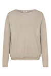 SUBLEVEL Langarm T-Shirt Dark Beige